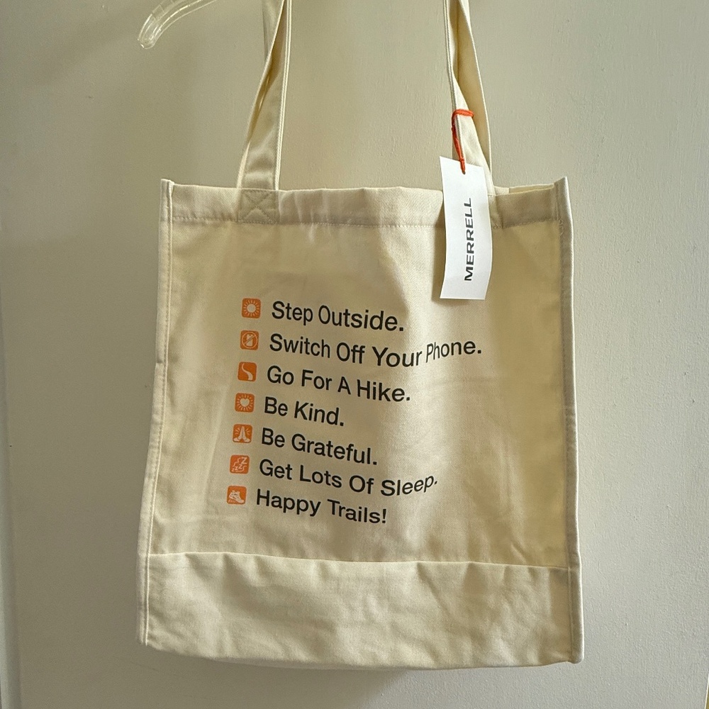 Merrell Trailhead Canvas Tote Bag NWT